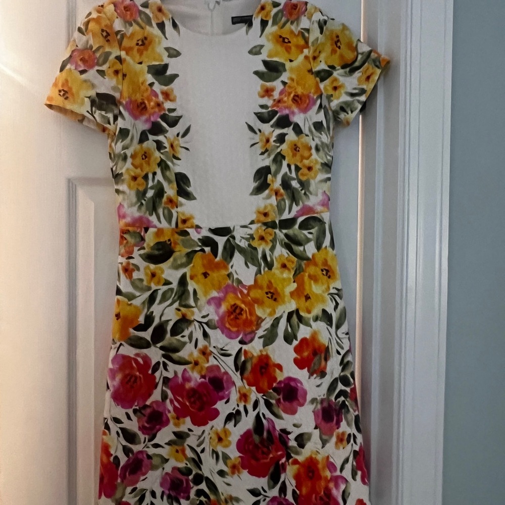 Maggy London White A Line Dress